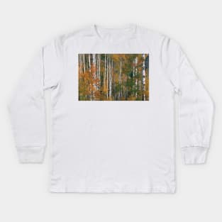 Quaking Aspen Trees In Fall Colors Lost Lake Gunnison National Fores Kids Long Sleeve T-Shirt